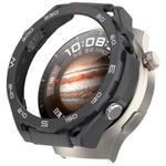 For Huawei Watch 4 Pro Change to Watch Ultimate Design Half Coverage Hollow PC Watch Protective Case(Black)