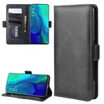 Dual-side Magnetic Buckle Horizontal Flip Leather Case for OPPO Reno 10x Zoom, with Holder & Card Slots & Wallet & Photo Frame(Black)