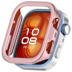 For Huawei Watch Fit 4 Half Coverage Hollow PC Watch Protective Case(Rose Pink)