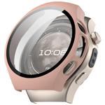 For Huawei Watch 5 42mm Tempered Film Integrated PC Watch Protective Case(Cherry Pink)