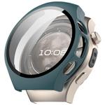 For Huawei Watch 5 46mm Tempered Film Integrated PC Watch Protective Case(Pine Green)