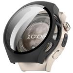 For Huawei Watch 5 46mm Tempered Film Integrated PC Watch Protective Case(Frosted Black)