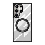 For Samsung Galaxy S25 Ultra 5G Gear 360 Rotation Holder MagSafe Phone Case(Black)