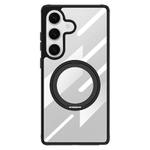 For Samsung Galaxy S24+ 5G Gear 360 Rotation Holder MagSafe Phone Case(Black)
