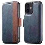 For iPhone 12 Suteni Q07 2-in-1 Multi-function Detachable Wallet MagSafe Phone Case(Blue)