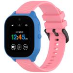 For Verizon Gizmo Watch 3 Kids Watch Textured Silicone 20mm Watch Band(Peach Pink)