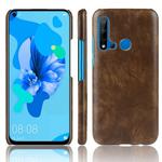 Shockproof Litchi Texture PC + PU Case for Huawei P20 lite 2019/Nova 5i(Brown)