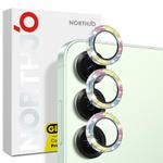 For Samsung Galaxy S25+ 5G NORTHJO 1 Set Camera Lens Protector Glitter Metal Ring Film(Colorful)