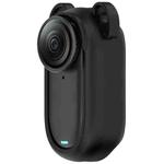For Insta 360 Go 2 Solid Color Silicone Protective Case(Black)