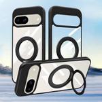 For Google Pixel 8a Gear 360 Rotation Holder MagSafe Phone Case(Black)