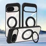 For Google Pixel 9 Gear 360 Rotation Holder MagSafe Phone Case(Black)