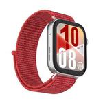For Huawei Watch Fit 4Pro Watch Case Integrated Nylon Loop Watch Band(Red)