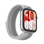 For Huawei Watch Fit 4 Watch Case Integrated Nylon Loop Watch Band(Silver)