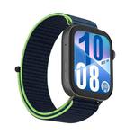For Huawei Watch Fit 4 Watch Case Integrated Nylon Loop Watch Band(Lime)