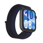 For Huawei Watch Fit 3 Watch Case Integrated Nylon Loop Watch Band(Scuba Blue)