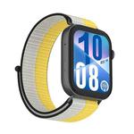 For Huawei Watch Fit 3 Watch Case Integrated Nylon Loop Watch Band(Oatmeal Color)