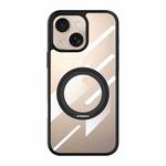 For iPhone 14 Gear 360 Rotation Holder MagSafe Phone Case(Black)
