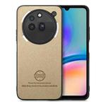 For Nothing Phone 3a Pro Twill Fabric Leather Skin Back Phone Case(Khaki)