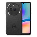 For Nothing Phone 3a Pro Twill Fabric Leather Skin Back Phone Case(Black)