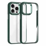 For iPhone 15 Pro Kalebol Gold Shield PC Hybrid TPU Phone Case(Kuramling Green)