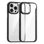 For iPhone 15 Pro Kalebol Gold Shield PC Hybrid TPU Phone Case(Black)