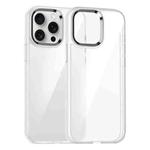 For iPhone 15 Pro Kalebol Gold Shield PC Hybrid TPU Phone Case(Transparent)