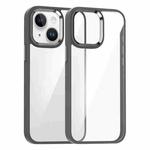 For iPhone 15 Plus Kalebol Gold Shield PC Hybrid TPU Phone Case(Titanium Gray)