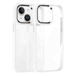 For iPhone 14 Kalebol Gold Shield PC Hybrid TPU Phone Case(White)