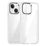 For iPhone 14 Kalebol Gold Shield PC Hybrid TPU Phone Case(Transparent)