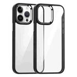 For iPhone 14 Pro Max Kalebol Gold Shield PC Hybrid TPU Phone Case(Black)