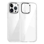 For iPhone 14 Pro Max Kalebol Gold Shield PC Hybrid TPU Phone Case(Transparent)