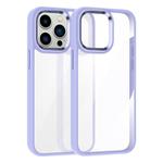 For iPhone 13 Pro Max Kalebol Gold Shield PC Hybrid TPU Phone Case(Light Purple)