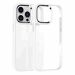 For iPhone 13 Pro Kalebol Gold Shield PC Hybrid TPU Phone Case(White)