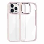 For iPhone 12 Pro Max Kalebol Gold Shield PC Hybrid TPU Phone Case(Pink)