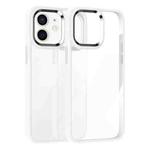 For iPhone 12 Kalebol Gold Shield PC Hybrid TPU Phone Case(White)