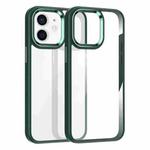 For iPhone 12 Kalebol Gold Shield PC Hybrid TPU Phone Case(Kuramling Green)