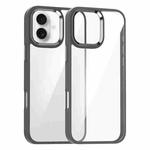 For iPhone 16 Plus Kalebol Gold Shield PC Hybrid TPU Phone Case(Titanium Gray)