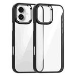 For iPhone 16 Kalebol Gold Shield PC Hybrid TPU Phone Case(Black)