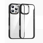 For iPhone 16 Pro Kalebol Gold Shield PC Hybrid TPU Phone Case(Black)
