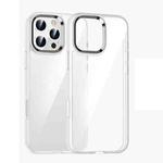 For iPhone 16 Pro Kalebol Gold Shield PC Hybrid TPU Phone Case(Transparent)