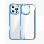 For iPhone 16 Pro Max Kalebol Gold Shield PC Hybrid TPU Phone Case(Starry Sky Blue)