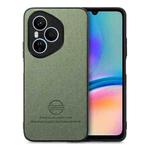 For Honor 400 Global Twill Fabric Leather Skin Back Phone Case(Green)