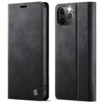 For iPhone 11 Pro Max CaseMe 033 Calf Leather Lining Microfibre RFID Blocking Phone Case(Black)