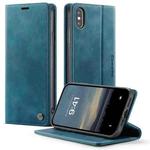 For iPhone XS Max CaseMe 033 Calf Leather Lining Microfibre RFID Blocking Phone Case(Green)