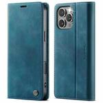 For iPhone 16 Pro CaseMe 033 Calf Leather Lining Microfibre RFID Blocking Phone Case(Green)
