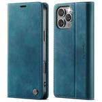 For iPhone 16 Pro Max CaseMe 033 Calf Leather Lining Microfibre RFID Blocking Phone Case(Green)