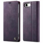 For iPhone 16e CaseMe 033 Calf Leather Lining Microfibre RFID Blocking Phone Case(Purple)