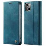 For iPhone 14 CaseMe 033 Calf Leather Lining Microfibre RFID Blocking Phone Case(Green)