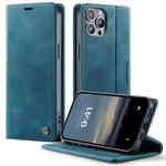 For iPhone 12 / 12 Pro CaseMe 033 Calf Leather Lining Microfibre RFID Blocking Phone Case(Green)