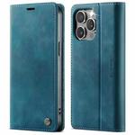 For iPhone 13 Pro CaseMe 033 Calf Leather Lining Microfibre RFID Blocking Phone Case(Green)